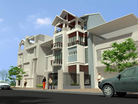 Hàng rào sắt được nhiều gia đình sử dụng.