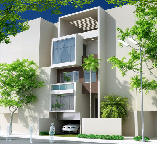 Cách phân chia không gian điển hình trong nhà ống Cách phân chia không gian điển hình trong nhà ống - Archi