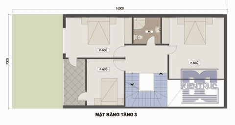 Mặt bằng tầng 3. Xem ảnh lớn tại đây.