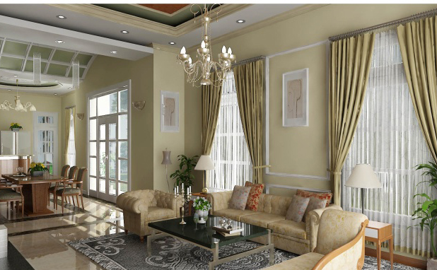 nội thất biệt thự bán cổ điển