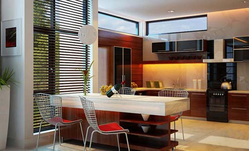 Phòng bếp nhà biệt thự